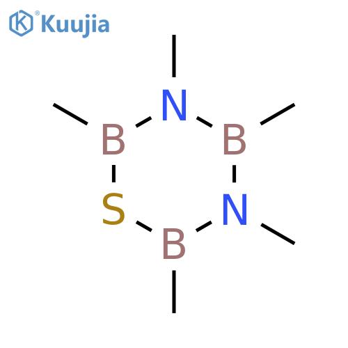 2H-1,3,5,2,4,6-THIADIAZATRIBORINE, TETRAHYDRO-2,3,4,5,6-PENTAMETHYL- structure