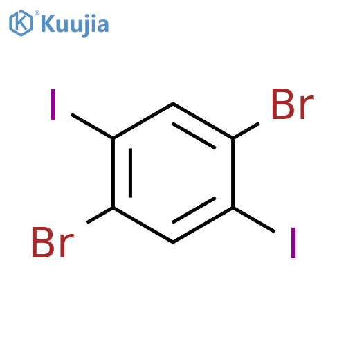 1,4-Dibromo-2,5-diiodobenzene structure