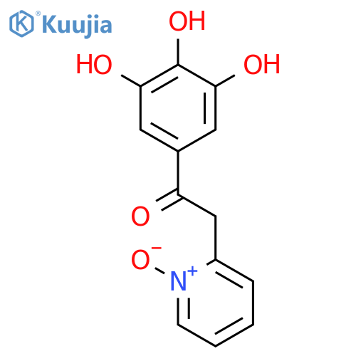 2-(1-Oxo-1lambda~5~-pyridin-2-yl)-1-(3,4,5-trihydroxyphenyl)ethan-1-one structure
