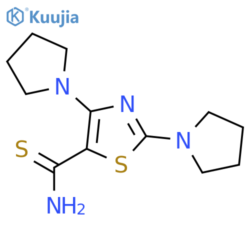 5-Thiazolecarbothioamide, 2,4-di-1-pyrrolidinyl- structure