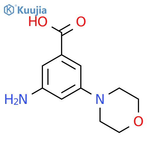Benzoic acid, 3-amino-5-(4-morpholinyl)- structure