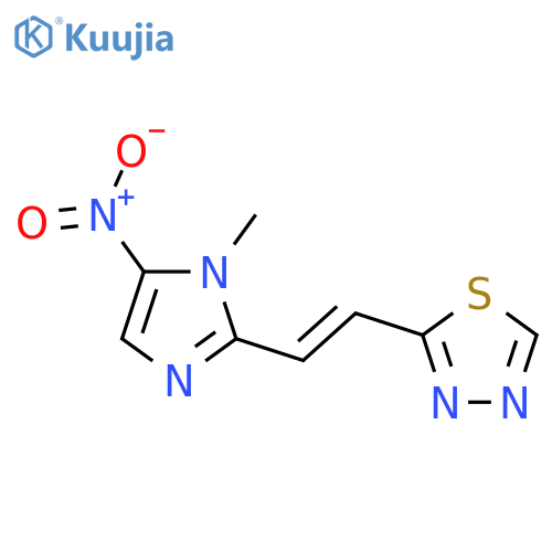 1,3,4-THIADIAZOLE, 2-[2-(1-METHYL-5-NITRO-1H-IMIDAZOL-2-YL)ETHENYL]- structure