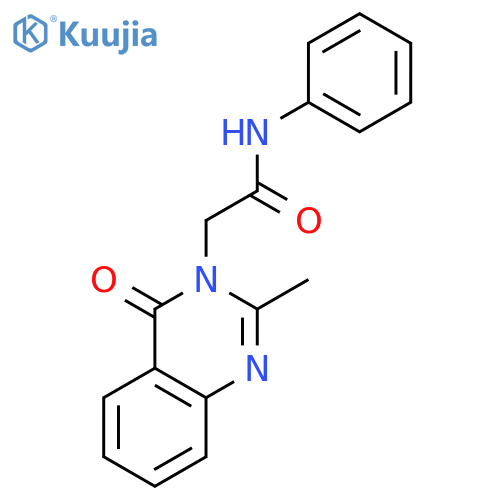 3(4H)-QUINAZOLINEACETAMIDE, 2-METHYL-4-OXO-N-PHENYL- structure
