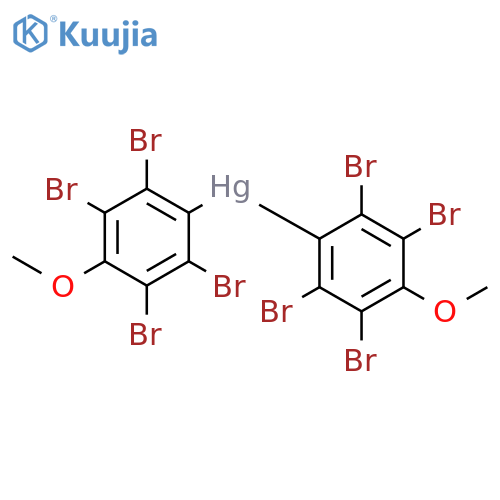 Mercury, bis(2,3,5,6-tetrabromo-4-methoxyphenyl)- structure