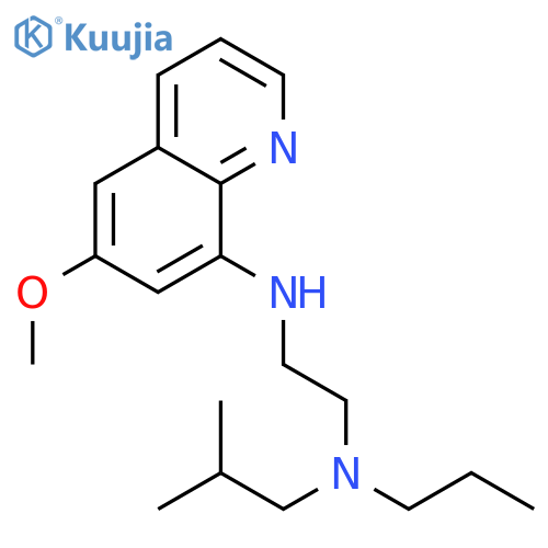 N'-(6-methoxyquinolin-8-yl)-N-(2-methylpropyl)-N-propylethane-1,2-diamine structure