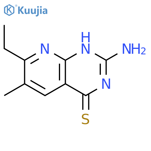 Pyrido[2,3-d]pyrimidine-4(3H)-thione,2-amino-7-ethyl-6-methyl- structure