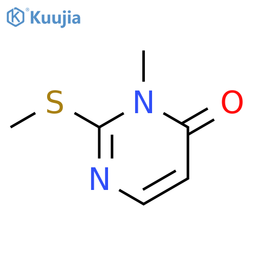 3h-4-pyrimidinone, 3-methyl-2-methylthio- structure