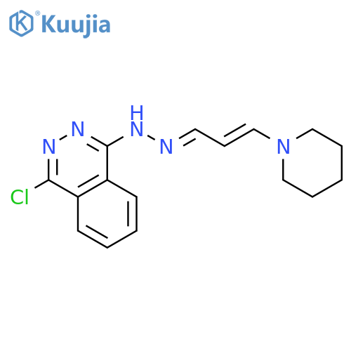 2-PROPENAL, 3-(1-PIPERIDINYL)-, (4-CHLORO-1-PHTHALAZINYL)HYDRAZONE structure
