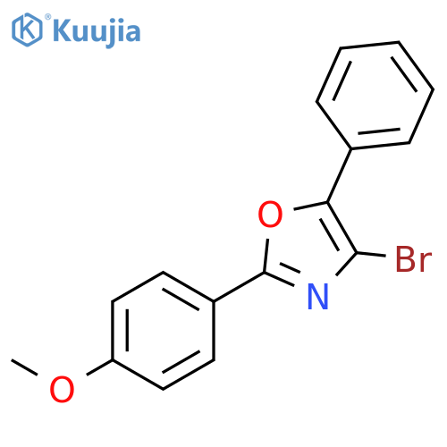 OXAZOLE, 4-BROMO-2-(4-METHOXYPHENYL)-5-PHENYL- structure