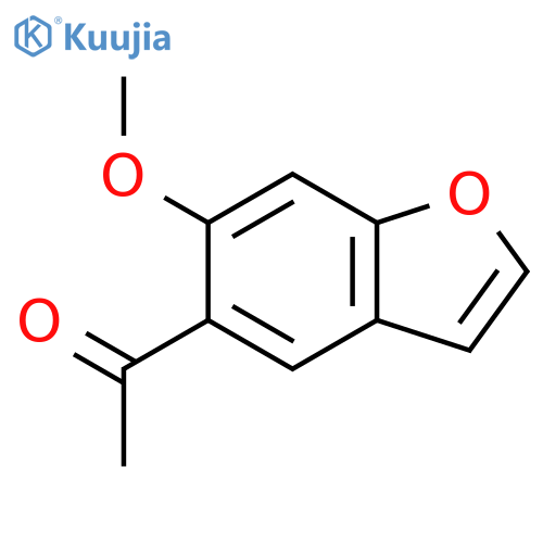 Ethanone, 1-(6-methoxy-5-benzofuranyl)- structure