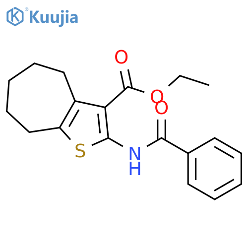 ethyl 2-benzamido-4H,5H,6H,7H,8H-cycloheptabthiophene-3-carboxylate structure