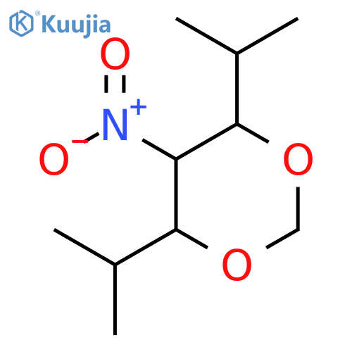 1,3-Dioxane, 4,6-bis(1-methylethyl)-5-nitro- structure