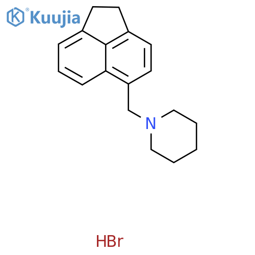 1-[(1,2-Dihydroacenaphthylen-5-yl)methyl]piperidine--hydrogen bromide (1/1) structure