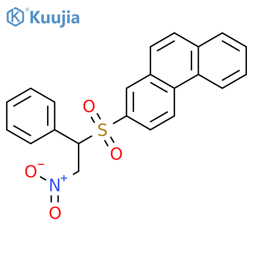 PHENANTHRENE, 2-[(2-NITRO-1-PHENYLETHYL)SULFONYL]- structure