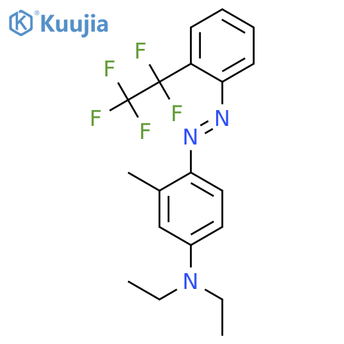Benzenamine, N,N-diethyl-3-methyl-4-[[2-(pentafluoroethyl)phenyl]azo]- structure