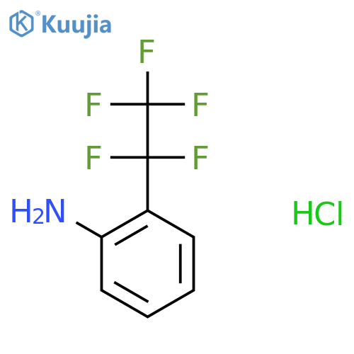 2-(1,1,2,2,2-pentafluoroethyl)aniline hydrochloride structure
