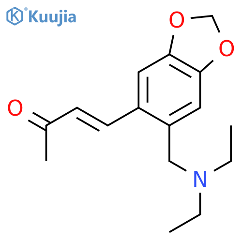 3-BUTEN-2-ONE, 4-[6-[(DIETHYLAMINO)METHYL]-1,3-BENZODIOXOL-5-YL]-, (E)- structure