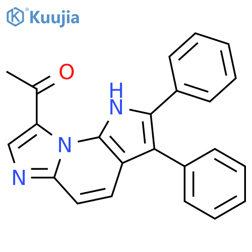 Ethanone, 1-(2,3-diphenyl-1H-imidazo[1,2-a]pyrrolo[3,2-e]pyridin-8-yl)- structure