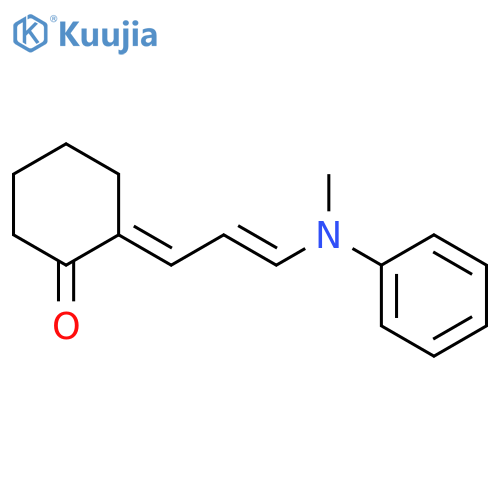 CYCLOHEXANONE, 2-[3-(METHYLPHENYLAMINO)-2-PROPENYLIDENE]- structure