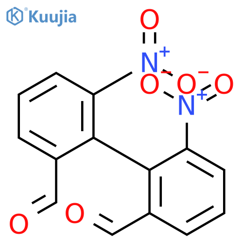[1,1'-Biphenyl]-2,2'-dicarboxaldehyde, 6,6'-dinitro- structure