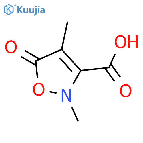 3-ISOXAZOLECARBOXYLIC ACID, 2,5-DIHYDRO-2,4-DIMETHYL-5-OXO- structure