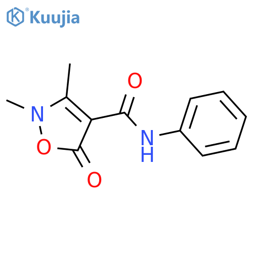 4-ISOXAZOLECARBOXAMIDE, 2,5-DIHYDRO-2,3-DIMETHYL-5-OXO-N-PHENYL- structure