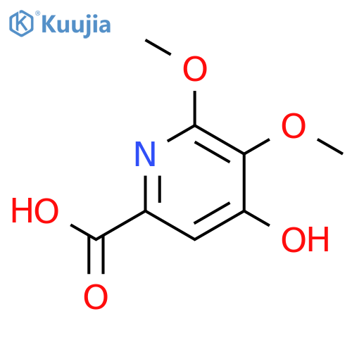 2-Pyridinecarboxylic acid, 4-hydroxy-5,6-dimethoxy- structure
