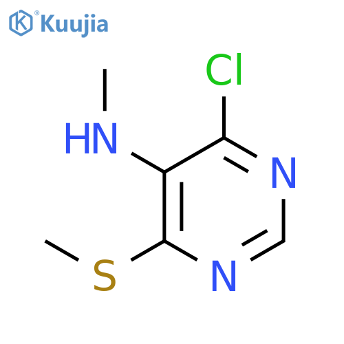 5-PYRIMIDINAMINE, 4-CHLORO-N-METHYL-6-(METHYLTHIO)- structure