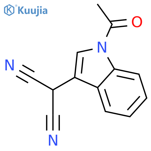 1H-Indole, 1-acetyl-3-(dicyanomethyl)- structure