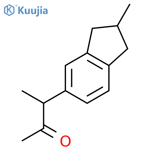 2-Butanone, 3-(2,3-dihydro-2-methyl-1H-inden-5-yl)- structure