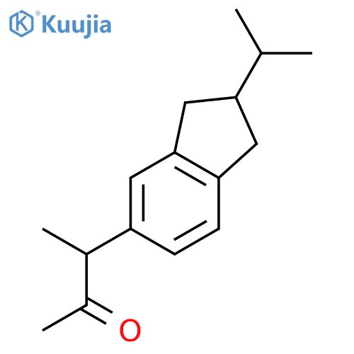 3-[2-(Propan-2-yl)-2,3-dihydro-1H-inden-5-yl]butan-2-one structure