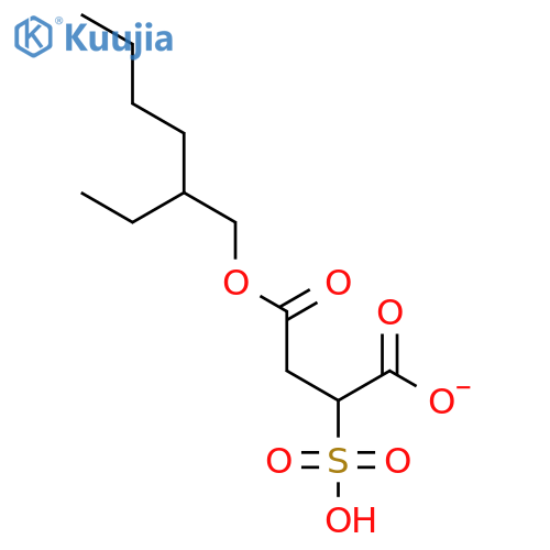 Butanedioic acid, sulfo-, 4-(2-ethylhexyl) ester structure