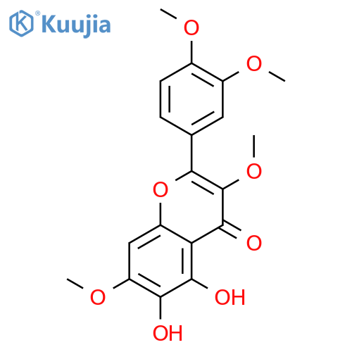 2-(3,4-Dimethoxy-phenyl)-5,6-dihydroxy-3,7-dimethoxy-chromen-4-on structure