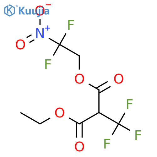 PROPANEDIOIC ACID, (TRIFLUOROMETHYL)-, 2,2-DIFLUORO-2-NITROETHYL ETHYL ESTER structure