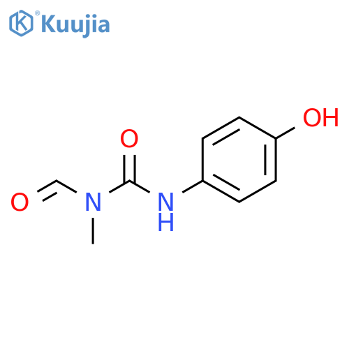 Urea, N-formyl-N'-(4-hydroxyphenyl)-N-methyl- structure