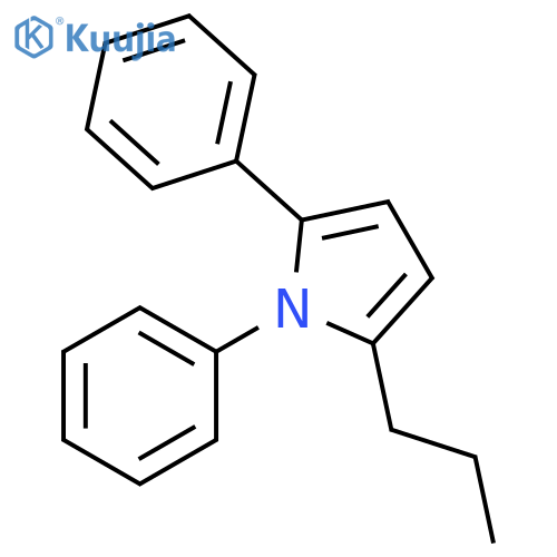 1H-Pyrrole, 1,2-diphenyl-5-propyl- structure