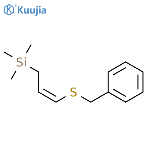 Silane, trimethyl[3-[(phenylmethyl)thio]-2-propenyl]-, (Z)- structure