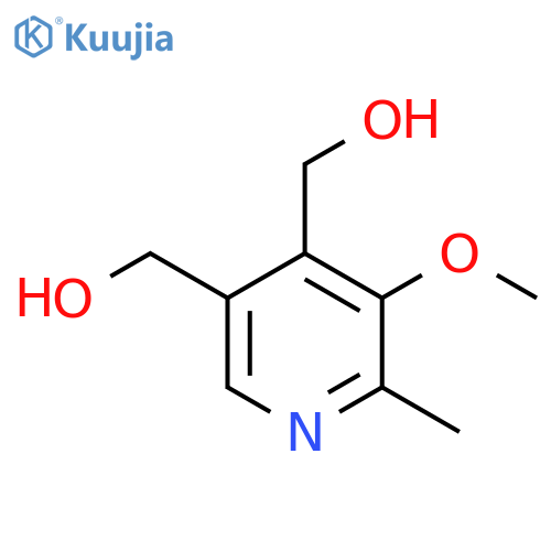 3,4-Pyridinedimethanol, 5-methoxy-6-methyl- structure