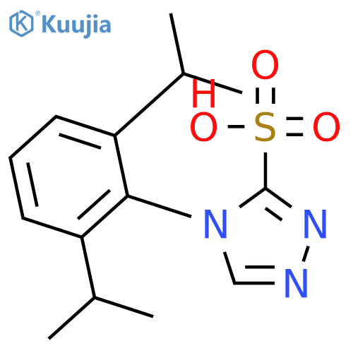 4H-1,2,4-TRIAZOLE-3-SULFONIC ACID, 4-[2,6-BIS(1-METHYLETHYL)PHENYL]- structure