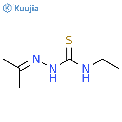 Hydrazinecarbothioamide, N-ethyl-2-(1-methylethylidene)- structure