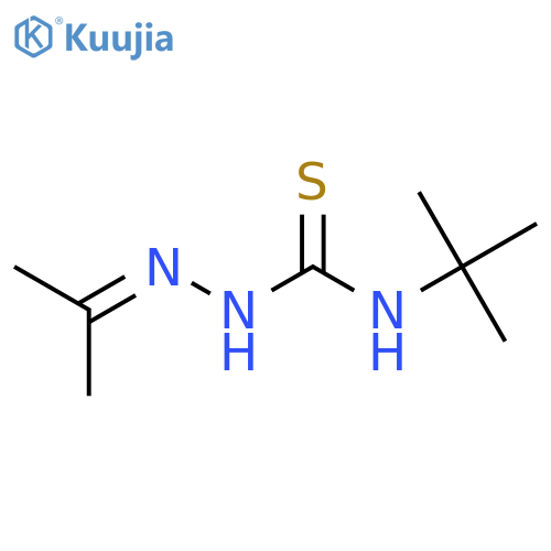 3-tert-butyl-1-(propan-2-ylidene)aminothiourea structure