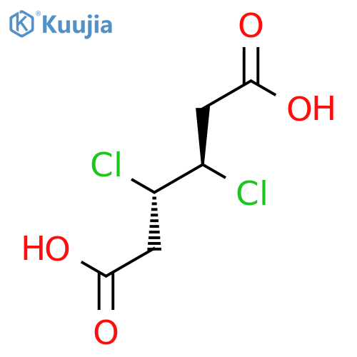 HEXANEDIOIC ACID, 3,4-DICHLORO-, (R*,S*)- structure