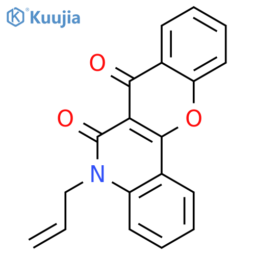 5H-[1]BENZOPYRANO[3,2-C]QUINOLINE-6,7-DIONE, 5-(2-PROPENYL)- structure