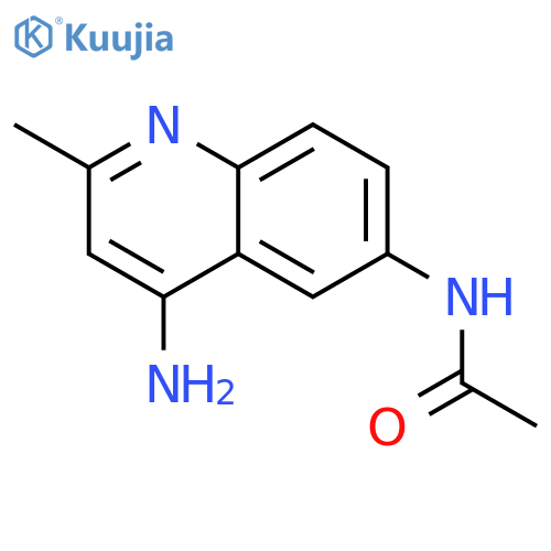 N-(4-Amino-2-methyl-6-quinolinyl)acetamide structure