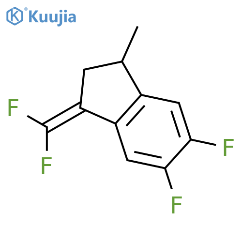 1H-Indene, 1-(difluoromethylene)-5,6-difluoro-2,3-dihydro-3-methyl- structure