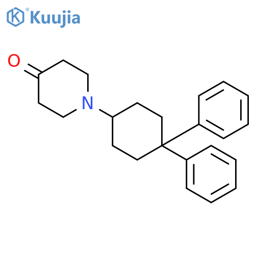 4-Piperidinone, 1-(4,4-diphenylcyclohexyl)- structure