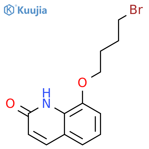 2(1H)-QUINOLINONE, 8-(4-BROMOBUTOXY)- structure