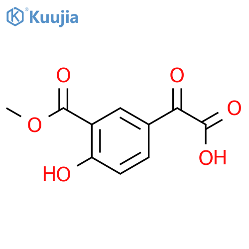2-4-hydroxy-3-(methoxycarbonyl)phenyl-2-oxoacetic acid structure