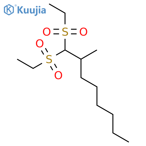 1,1-bis(ethylsulfonyl)-2-methyloctane structure