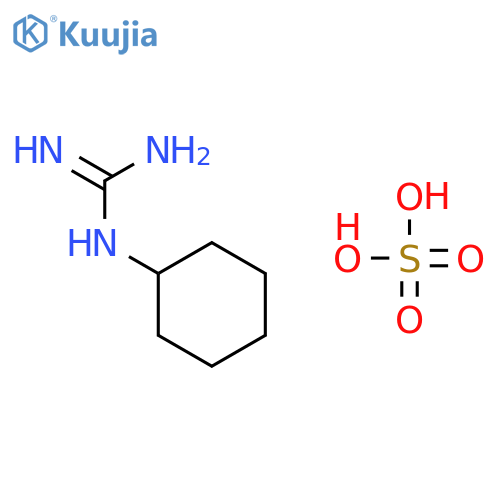 2-cyclohexylguanidine;sulfuric Acid structure